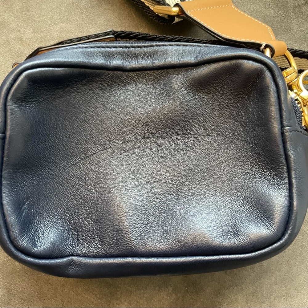 Tory Burch Perry double zip mini bag - navy - Picture 7 of 8